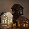 A Top Quality Love Cabin Candlestick Silicone Mold Hollow Love House Night Light Lampshade Plaster Mold Cement Candle Holder
