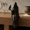 Tabletop Shelf Decoration Gothic Raven Sitter Statue, Hooded Lady Reaper Figurine, 3D Printed Dark Creative Bookshelf Statue Edge Sitter, Witchy Room