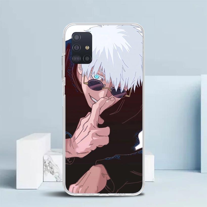 Kaisen J-Jujutsu Gojo Satoru Phone Case For Samsung Galaxy A52 A32 A22 A12 A51 A50S A30S A10S Note 20 Ultra 10 S10 Plus A31 A20