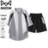 Men's Summer Stand-Collar Sports Two-Piece Set