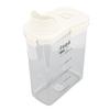Cereal Storage Container with Pourable Spout Ergonomic Handle Lid Scale Timing Airtight Damp Proof Plastic Rice Storage