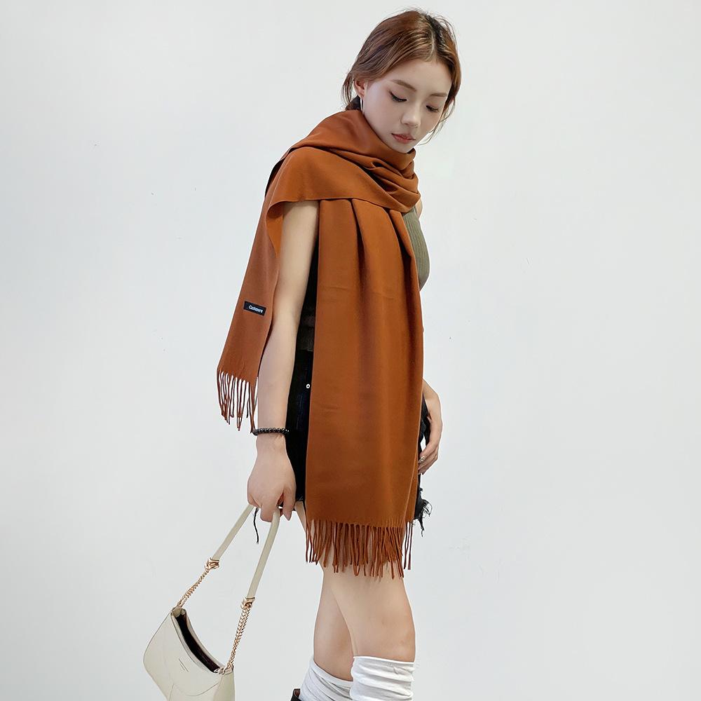 Multi-color imitation cashmere shawl scarf high-end fashion order versatile warm scarf women