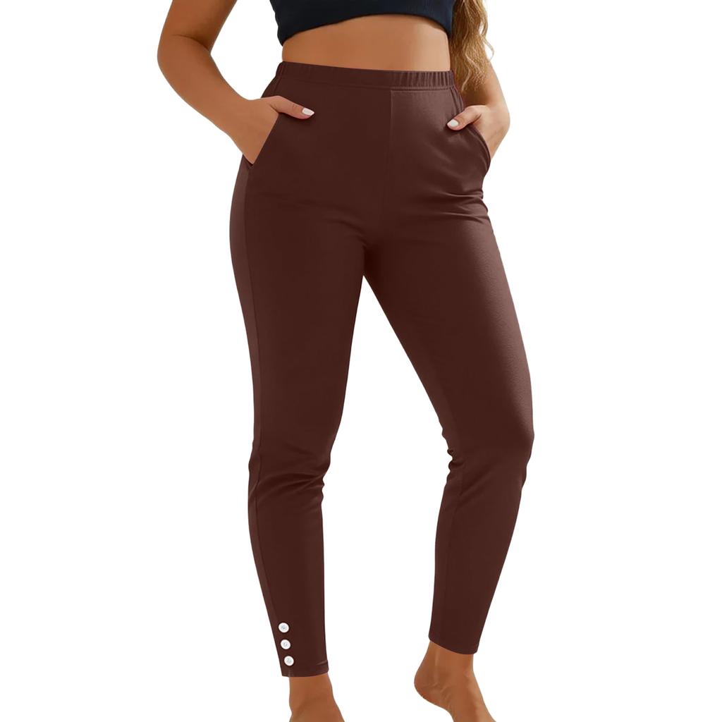 Women's Fashion -Color Casual Yoga Leggings Long Pants