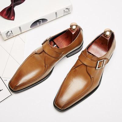 Scarpe Derby da Uomo Moda Vintage con Fibbia Scarpe Eleganti in Pelle da Uomo Scarpe per Matrimonio e Festa Oxford da Uomo per Ufficio e Lavoro Mocassini Bassi