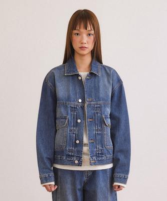Fallett [Fallett X Lee] Washed Denim Jacket Blue