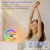 Modern 3-in-1 Wireless Charging Dock with Bluetooth Speaker, Alarm Clock, and LED Moon Lamp