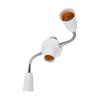 Adjustable E27 Base Light Socket Splitter Gooseneck LED Bulbs Holder Converter with Extension Hose 3 4 5 6 Way Adapter