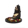 Black Golden Resin Palm Buddha Statue Potpourri Tea Light Holder| Lord Buddha Statue for Living Room| Gautam Buddha Idol for Home Decor|