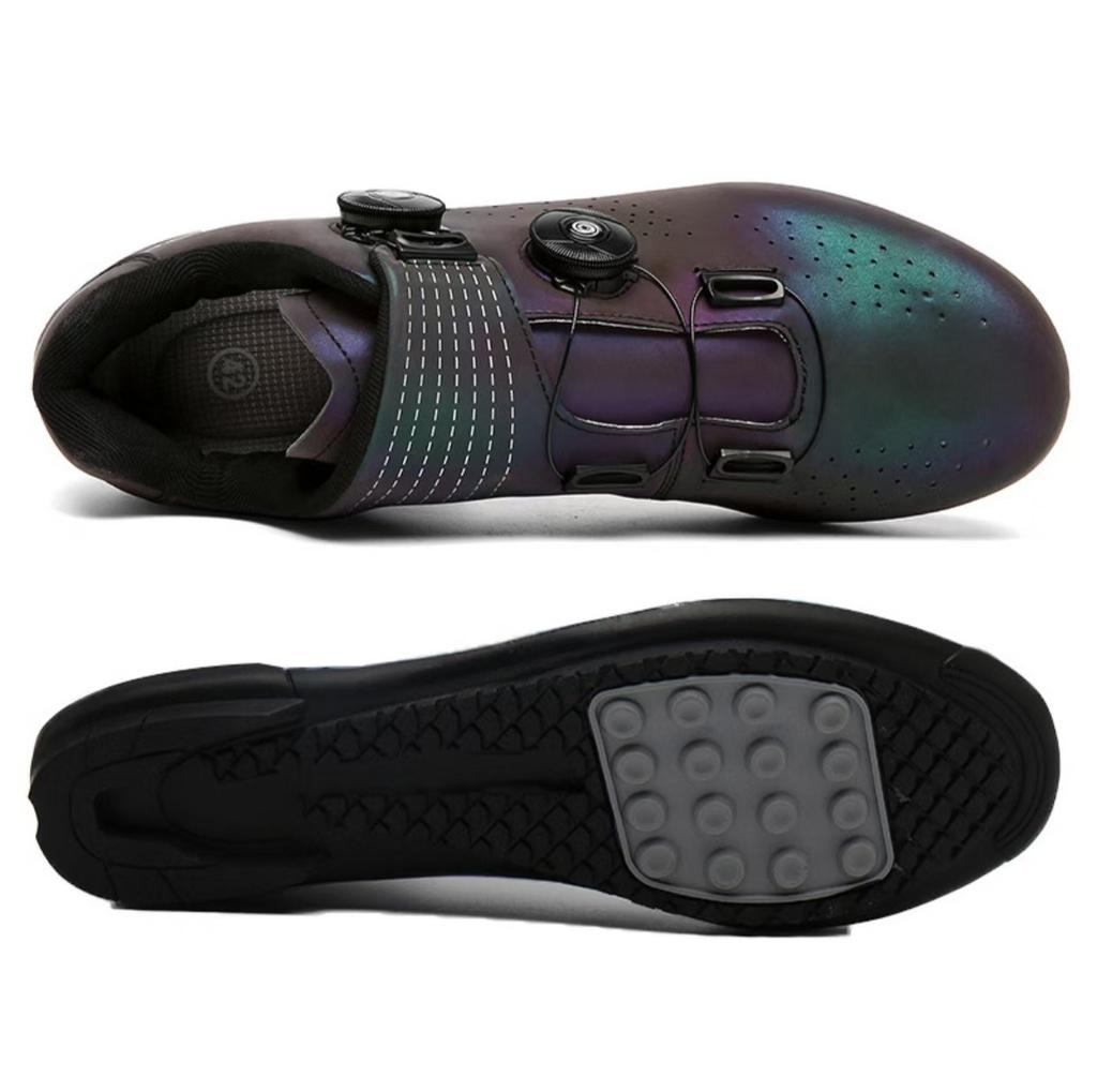 New Unlocked Cycling Shoes Mountain Bike Road Bike Lock Shoes Bicycle Shoes Hard-soled Cycling Shoes Men and Women the Same Style