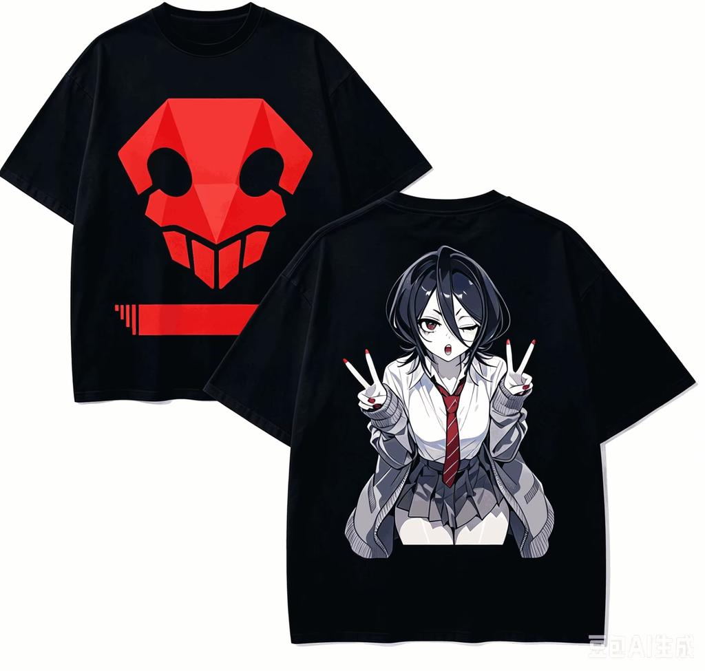 New Harajuku High‑street Retro Fashion Loose Unisex Classic High‑Quality Soft Gift for BLEACH Anime Fans
