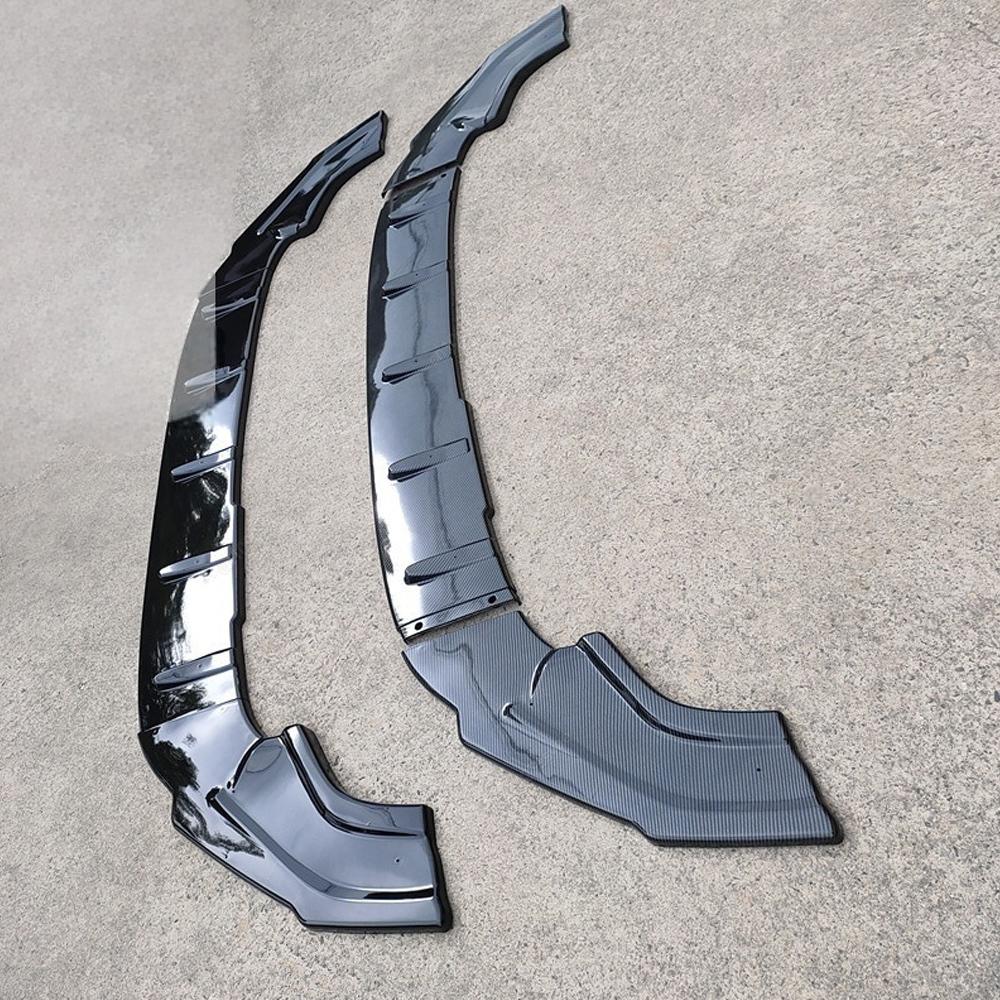 ABS Front Bumper Lip Spoiler Splitter Diffuser Canards Bodykits For VW Golf MK7 7.5 GTI GTD GTE R R-Line 2012-2020 Maxton Style