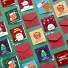 18pcs/set Miniature Christmas Envelopes, Greeting Cards Can Be Used for Birthdays Parties Christmas Blessing Small Card Messages