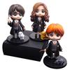 3pcs/10pcs Style Vinyl Figures Set Hermione Ron Hedwig Collectible Car Model Toy Cake Decoration Q PVC Including Entertaining Play Safe Kid Friendly