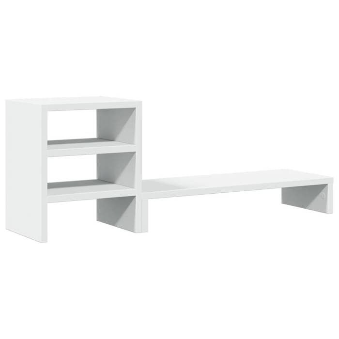 VidaXL Support de moniteur et organisateur de bureau bois d'ingénierie, support de moniteur réglable, support pour écran 854733