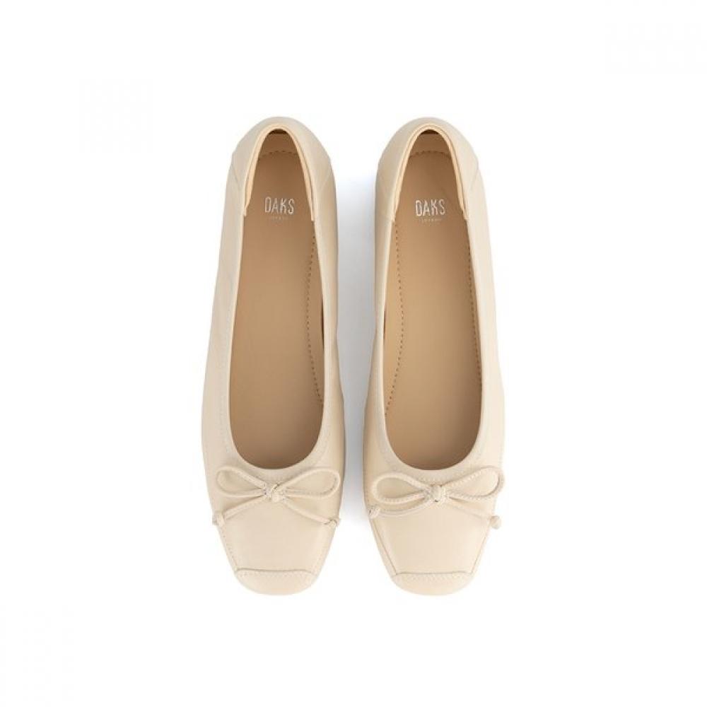 DakS Women S Comfort Flat ShoeS 3.5cm Ribbon Decor drS602lS35 Ivory