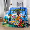 Digimon Adventure: Team Bonding Blanket Ultra-Soft Perfect for Office Chair Couch Bedding Four Seasons Universal Stylish Decor