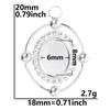 Personality DIY Blank Settings Base Stainless Steel Sun Heart Cabochons Pendants For Jewelry Making Supplies Tray Charm Pendant