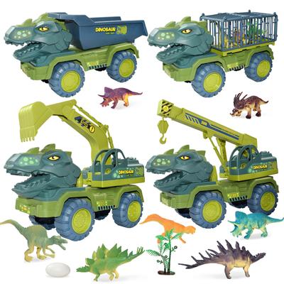 Kinder Dinosaurier Transport Auto Spielzeug Übergroße Trägheit Autos Träger Lkw Spielzeug Zurückziehen Fahrzeug mit Dinosaurier Geschenk für Kinder Jungen