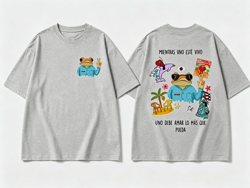 Rapper Bad Bunny Tshirt DTMF 2026 World Tour Fan Gift Summer Unisexs Unisexs Pure Tshirt Y2k Clothing Retro Fashion Streetwear
