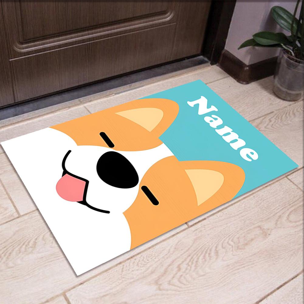 Tappeto Stampato con Nome Personalizzato per Cane, Tappeto per Sedia da Ufficio, Soggiorno, Camera da Letto, Cucina, Decorazioni, Regali.