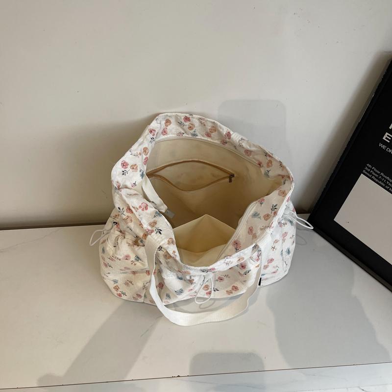 Floral Print Bag Women's Shoulder Bag Large Capacity Tote Bag Commuter Crossbody Bag