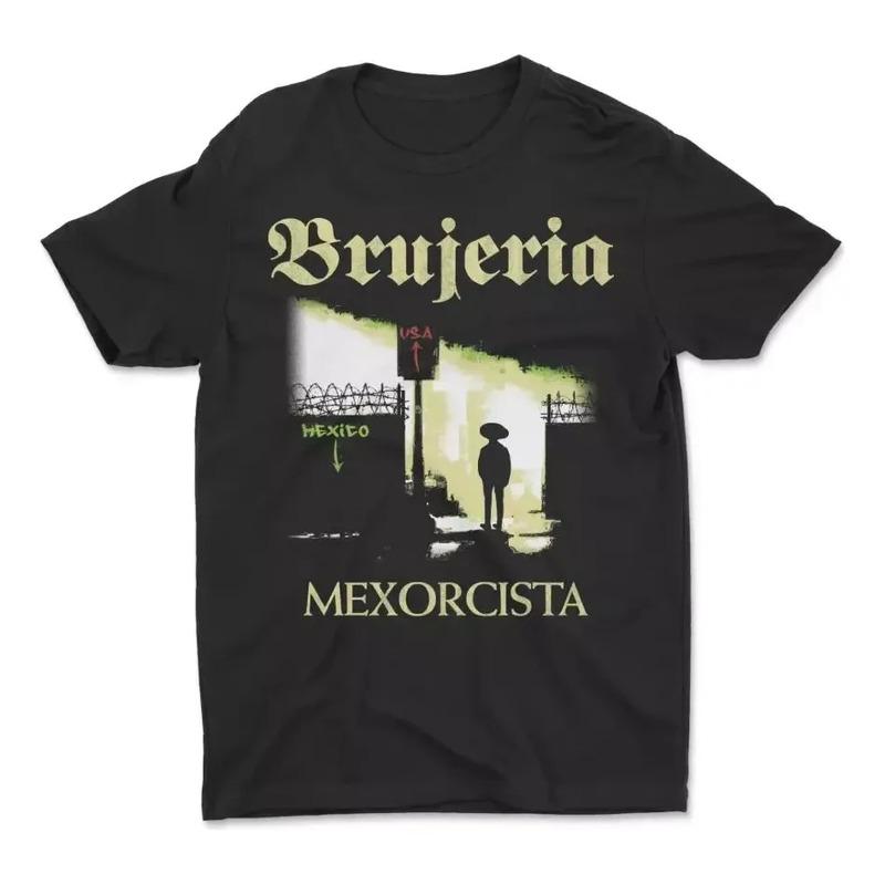 Camiseta Unisex Brujeria Band Mexorcista Tour Album Shirt Su S разноцветный