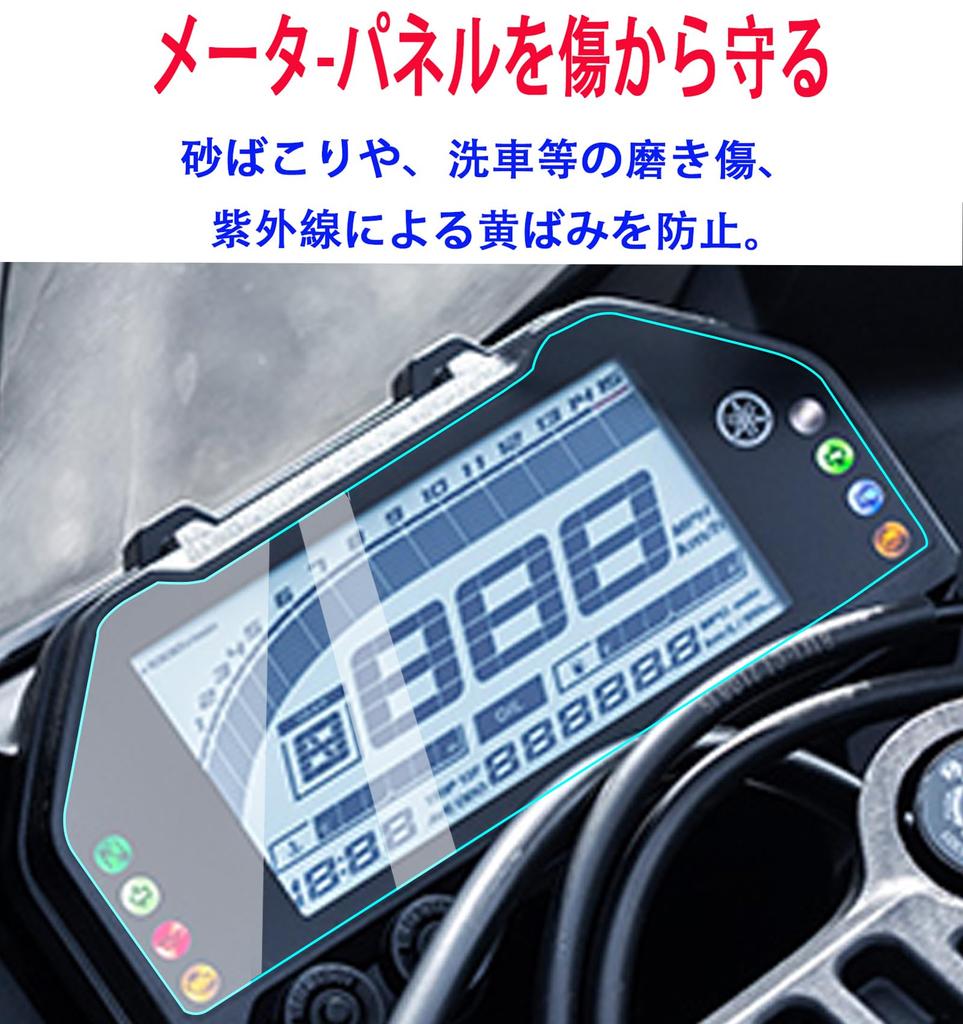 Motorrad Tacho Schutzfolie, Set mit 2, Kompatibel mit Yamaha YZF-R3 (2019-2024), R25 (2018–2024), MT-03 (2020-2024), und MT-25 (2020-2024)