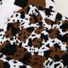 Thickened Thermal Jacquard Beanie Hat Leopard Print Knit Cap with Ear Protection for Large Head for Travel