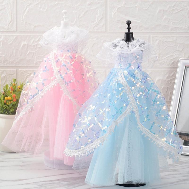 Plastic Doll Dress Stand Perfect Dolls Display Stand Display Holder Doll Dress Rack for Doll Dresses and Wedding Gowns