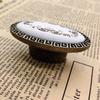 Antique Bronze Ceramic Cupboard Handle Knobs Vintage Zinc Alloy Furniture Kitchen Door Drawer Ceramic Pulls Handles