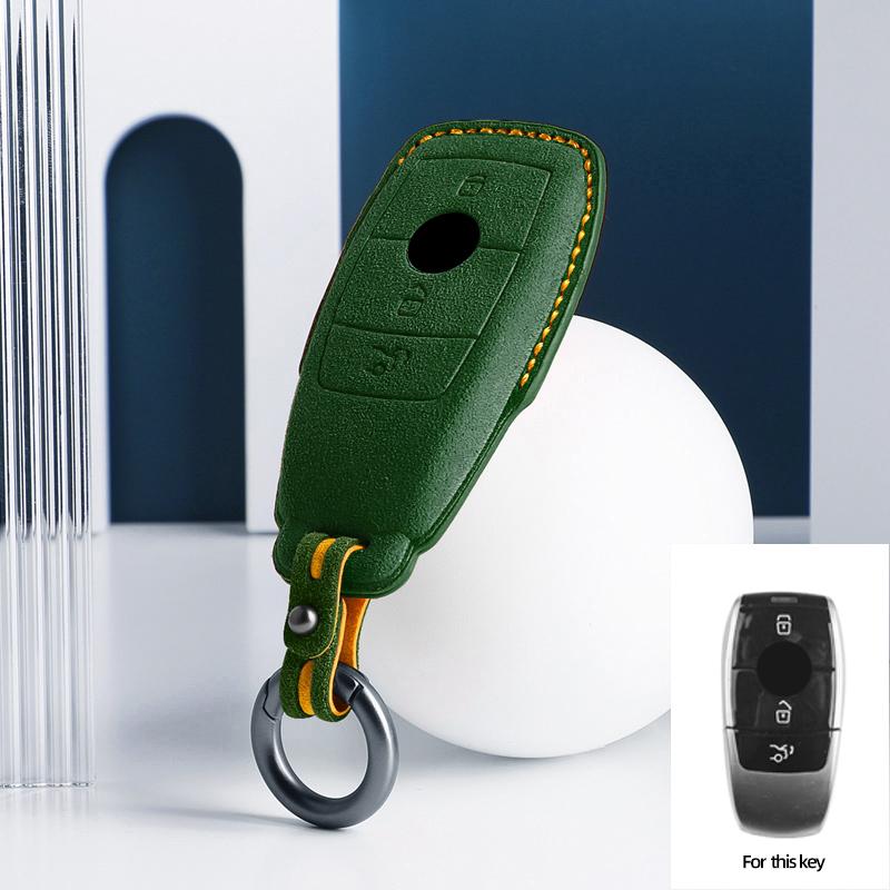 Interior Mouldings Alcantara Car Key Case Cover For Mercedes Benz W176 W177 W205 W206 W212 W213 W222 W223 W167 W463 X166 A C E S