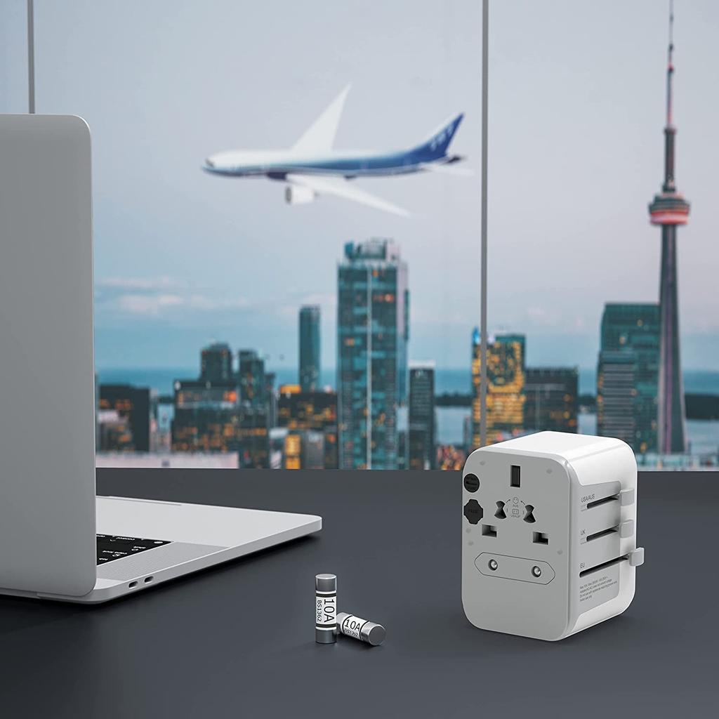 Overseas Conversion Plug TESSAN Outlet Conversion Plug Power Conversion Plug for Overseas Travel Compatible with Worldwide Converter Multi Conversion