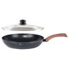 Granit-Pfanne mit Glasdeckel BLACK&WOOD 32 cm