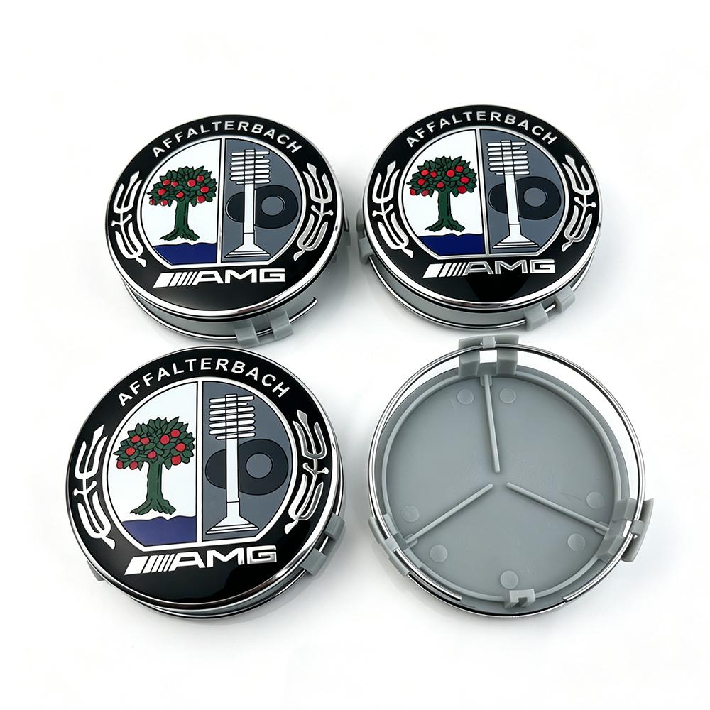 WVQ5 4pcs 75mm Car Wheel Center Hub Cap Badge Cover Mercedes Benz Amg A C GLC GLA W205 W204 W203 W212 W211 W213 W210 A1714000025