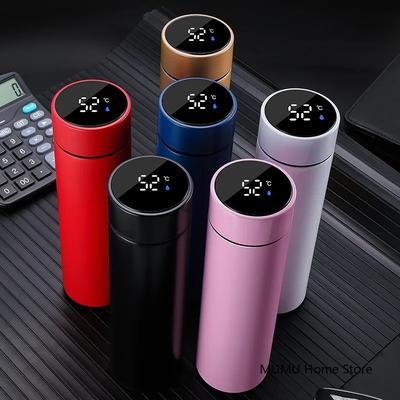 500ML Intelligente Temperatur Thermosflasche Sport Wasserbecher Auto Isolierbecher Hält Kalt und Warm Thermobecher Vakuumflaschen
