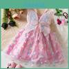 Butterfly Princess Dress For Girls With Cotton Blend Fabric Summer Child Gown