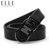 ELLE HOMME Men's Automatic Buckle Leather Belt