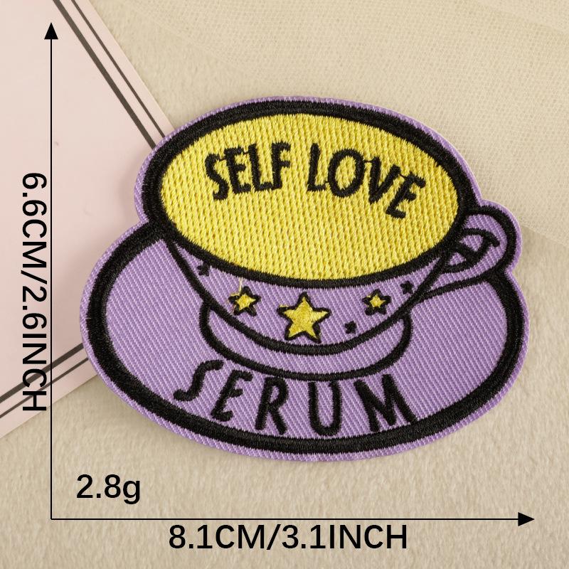 Dooku English Butterfly Iron-on Patch: Embroidered Cloth Label for Hats, Shoes, Bags, and Accessories.