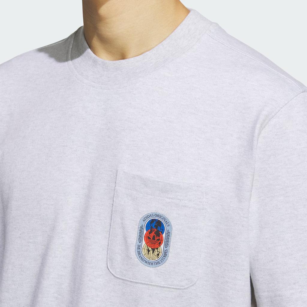 Adidas Originals Ss24 Olpc Tee 2 Series Round Neck Casual Sports Short Sleeve T-Shirt Men Tops Light-Gray JN7767