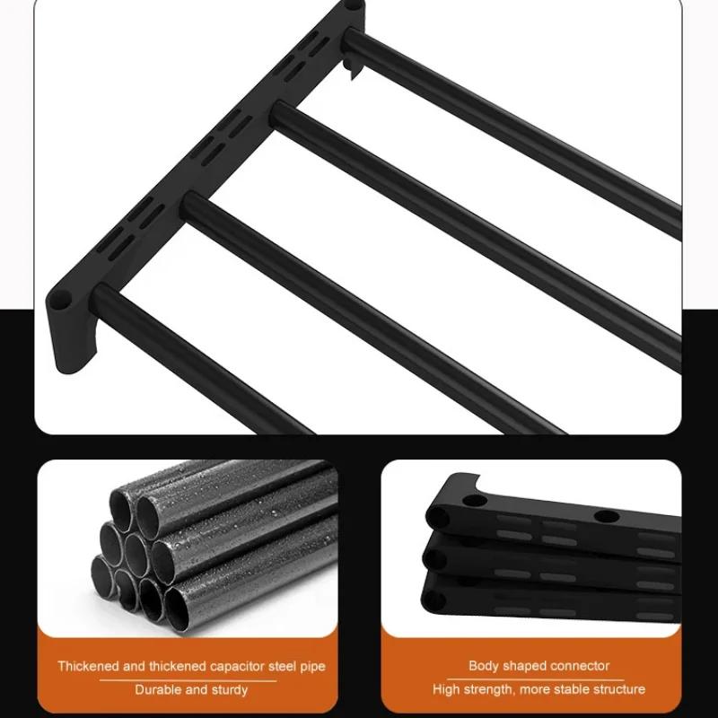 Black Elevated Shoe Rack Small  Simple Multi-layer Shoe Cabinet Home Entrance Rental Housing Dormitory Storage Rack