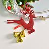 Colorful Reindeer & Bells Christmas Ornaments for Tree & Party Decoration