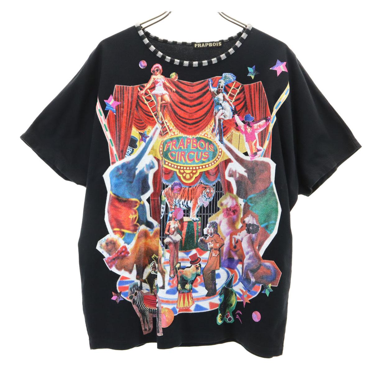 

FRAPBOIS сделано в Японии футболка с рукавами «летучая мышь» 1 черная Женская Б/У