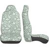 Floral Auto Seat Covers Cute Leaf Front Seat Protector Fit for Cars Sedan SUV Van Set of 2 Pcs, Sage Green Cloth Automotive Vehicle Seat Covers for