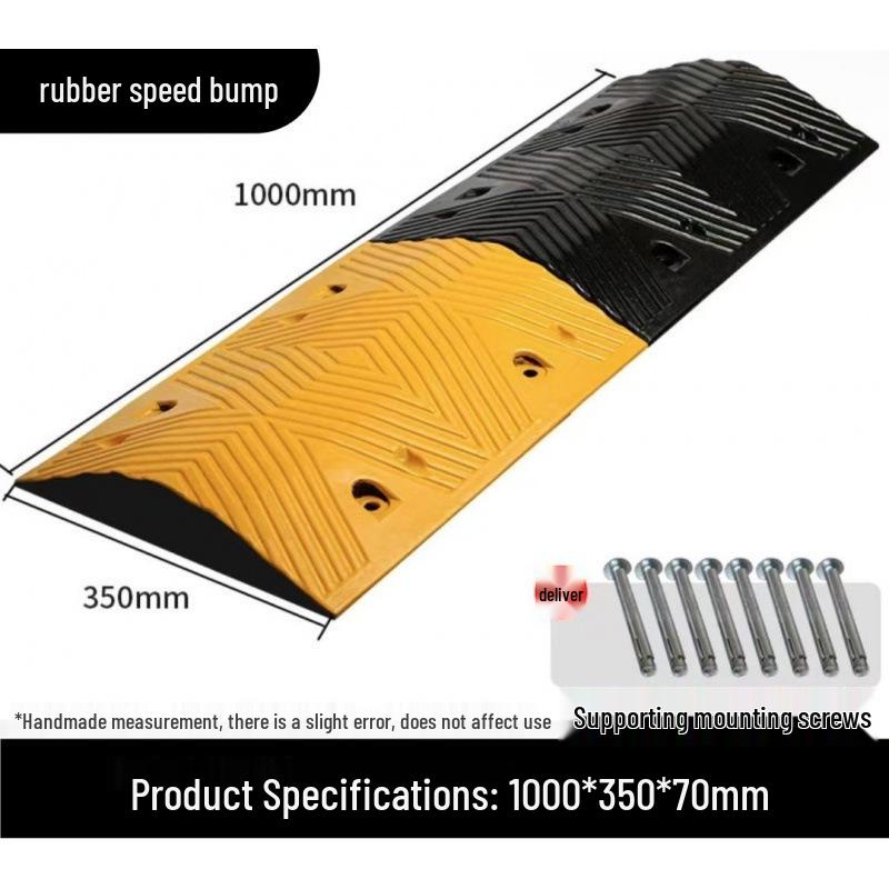 High-Quality Thickened Rubber Speed Bump for Road Safety