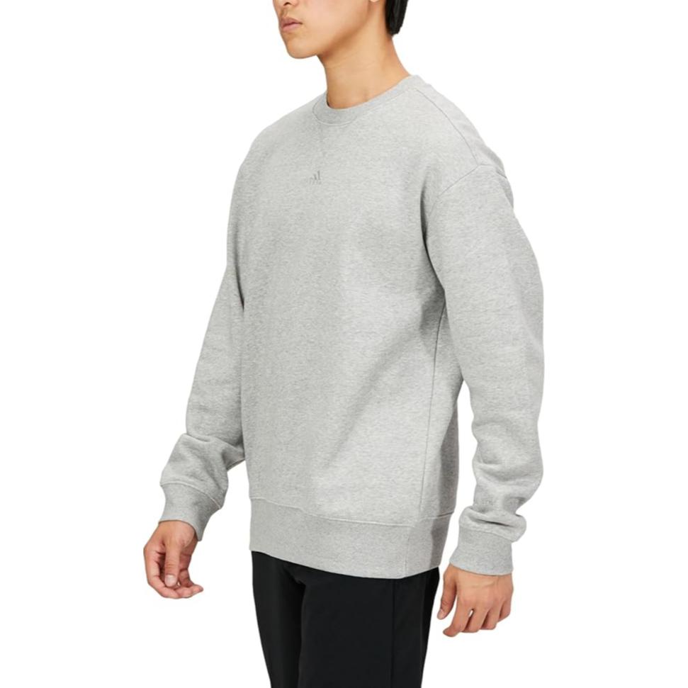 adidas Sweatshirts Men's Gray Crew Neck Moderate Other IJ6902