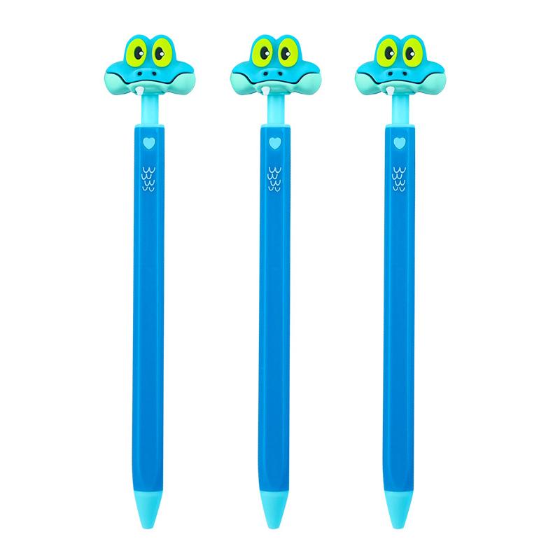 Cartoon Animal New Style High-Aesthetic Gary Snake Press-Button Ballpoint Pen Stress-Relief Pen Creative Niche