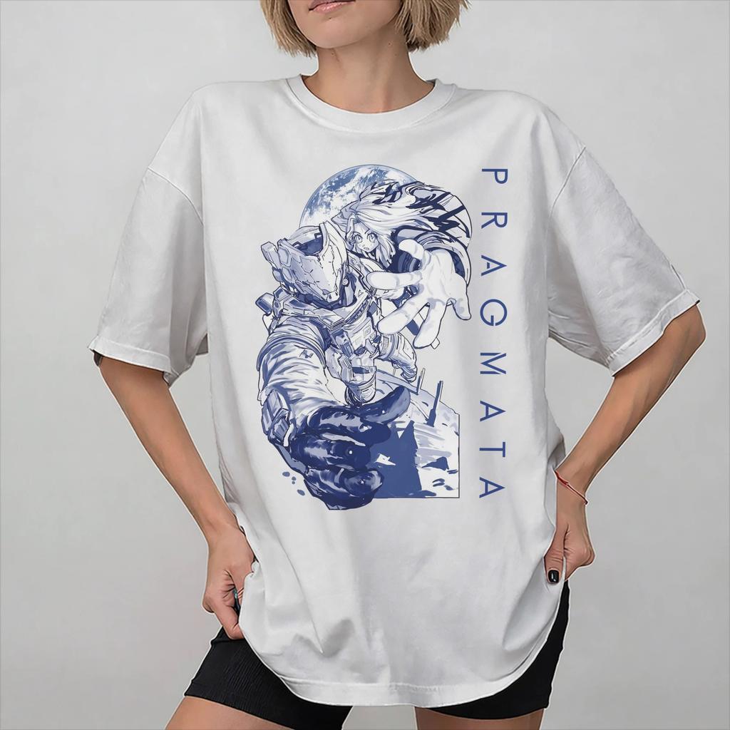 Unisex Women Pragmata Game 2026 T Shirt Pure Cotton Graphic Tee Shirts Top Clothing