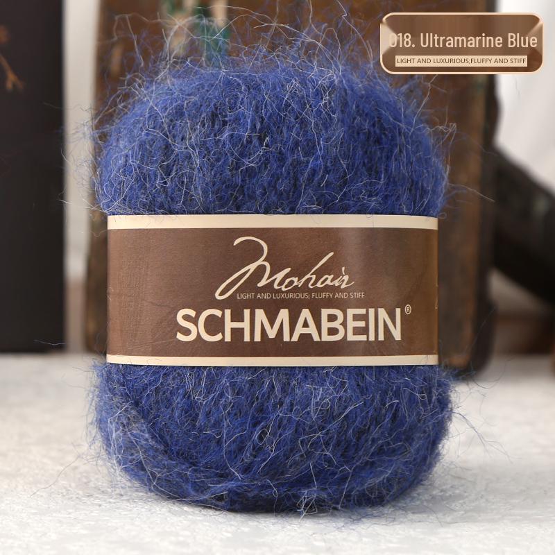 Garnset aus langhaarigem Alpaka-Mohair zum Handstricken von Puppen, Schals und Mützen