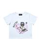 Makeuni Rose Heart Crop T-Shirt White