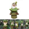 Playful Gnome Bird Feeder Beautiful Outdoor Ornament Great For Garden Landscaping